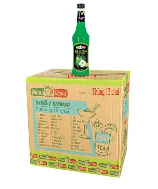 Siro Golden Farm táo xanh 700ml - Thùng 12 chai