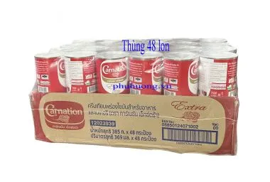 Kem sữa béo Carnation Thái Lan  369ml - Thùng 48 lon