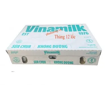 Sữa chua Vinamilk không đường - Thùng 12 lốc