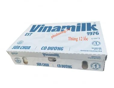 Sữa chua Vinamilk có đường - Thùng 12 lốc