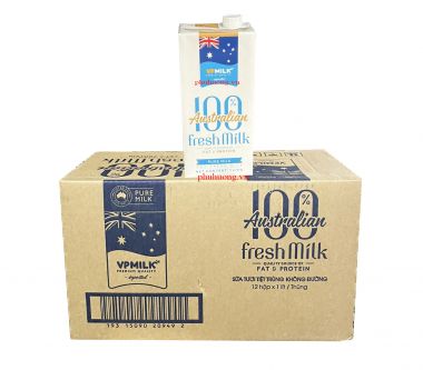 Sữa tươi tiệt trùng VPMilk 1 lít - Thùng 12 hộp
