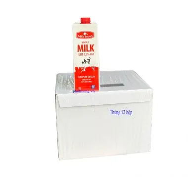 Sữa tươi Whole milk 1 lít - Balan - Thùng 12 Hộp