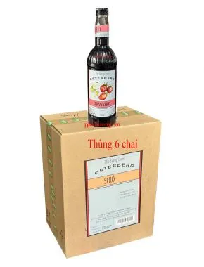 Siro Osterberg dâu 750ml - Thùng 6 chai