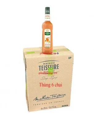 Syrup Teisseire đào 700ml - thùng 6 chai