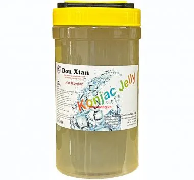 Thạch 3q Jelly Konjac cắt hạt lựu 2,5kg (Dou Xian)