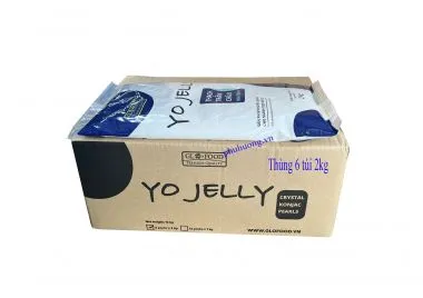 Thạch trân châu 3q Yo Jelly 2kg trắng - Thùng 6 gói
