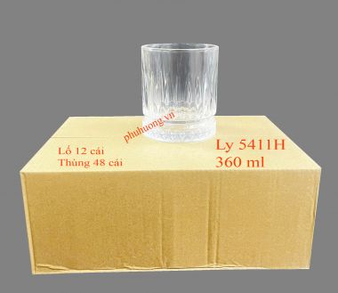 Ly thủy tinh 5411H - 360ml - Lố 12 cái 