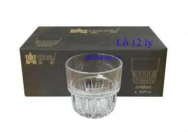 Ly thủy tinh Hongli 1508 - Lố 12 cái - 248ml