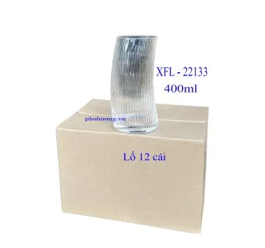 Ly thủy tinh cong XFL - 22133 - Lố 12 cái/400ml