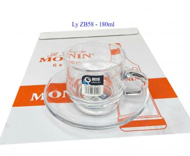 Ly thủy tinh ZB58 - 180ml (không bao gồm dĩa)