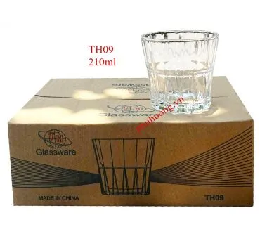 Ly thủy tinh không quai 210ML (TH09 - 6 lố/t)