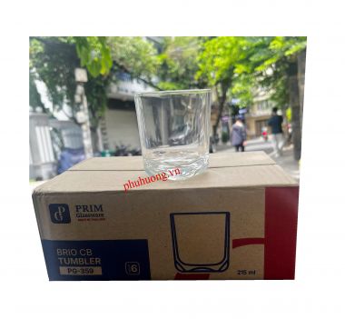 Ly thủy tinh PG-359 - 225ml (ly lùn đáy góc)
