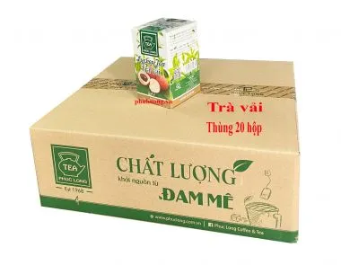 Trà vải túi lọc Phúc Long - Thùng 20 hộp