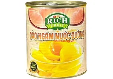 Đào ngâm Rich 820g