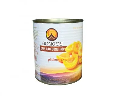 Đào ngâm vàng Thái Lan 820g bouduo
