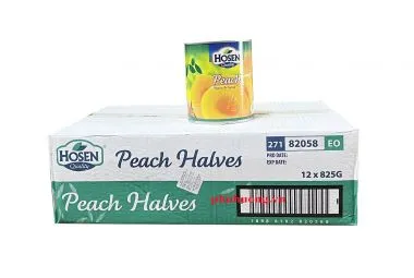 Đào ngâm Hosen - Hosen Peach halves in syrup 825g - Thùng 12 lon