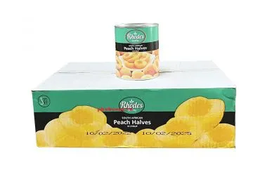 Đào ngâm Rhodes 825g - Thùng 12 lon