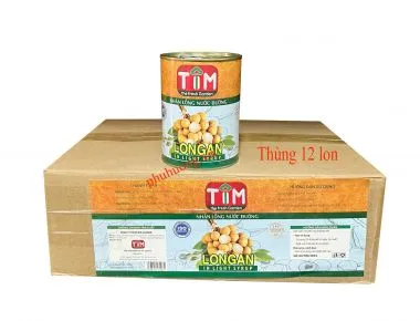 Nhãn ngâm Tim 560g - Thùng 12 lon