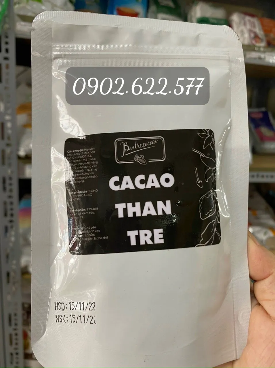 bột cacao than tre