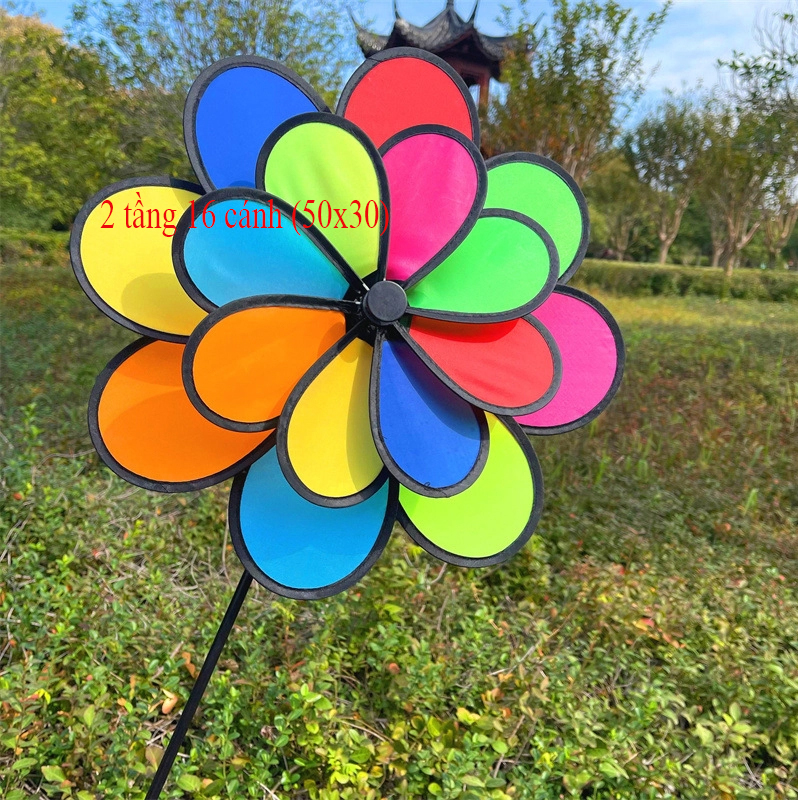 Chong chóng 2 tầng 16 cánh (50x30)cm