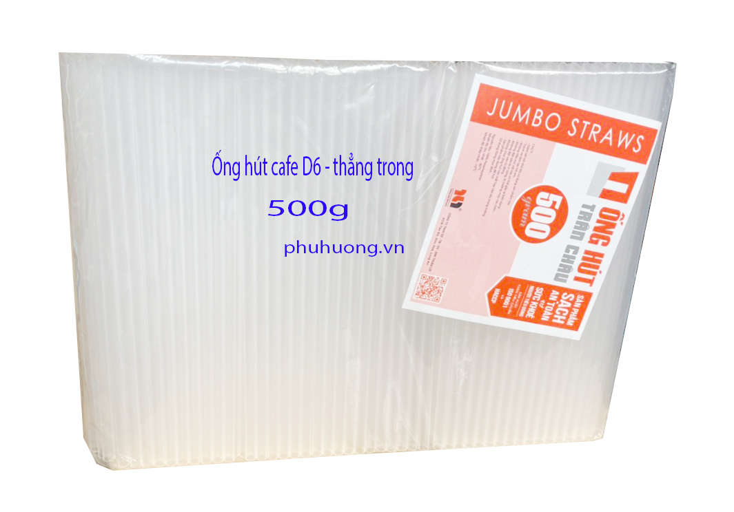 Ống hút D6 thẳng trong - 500g 