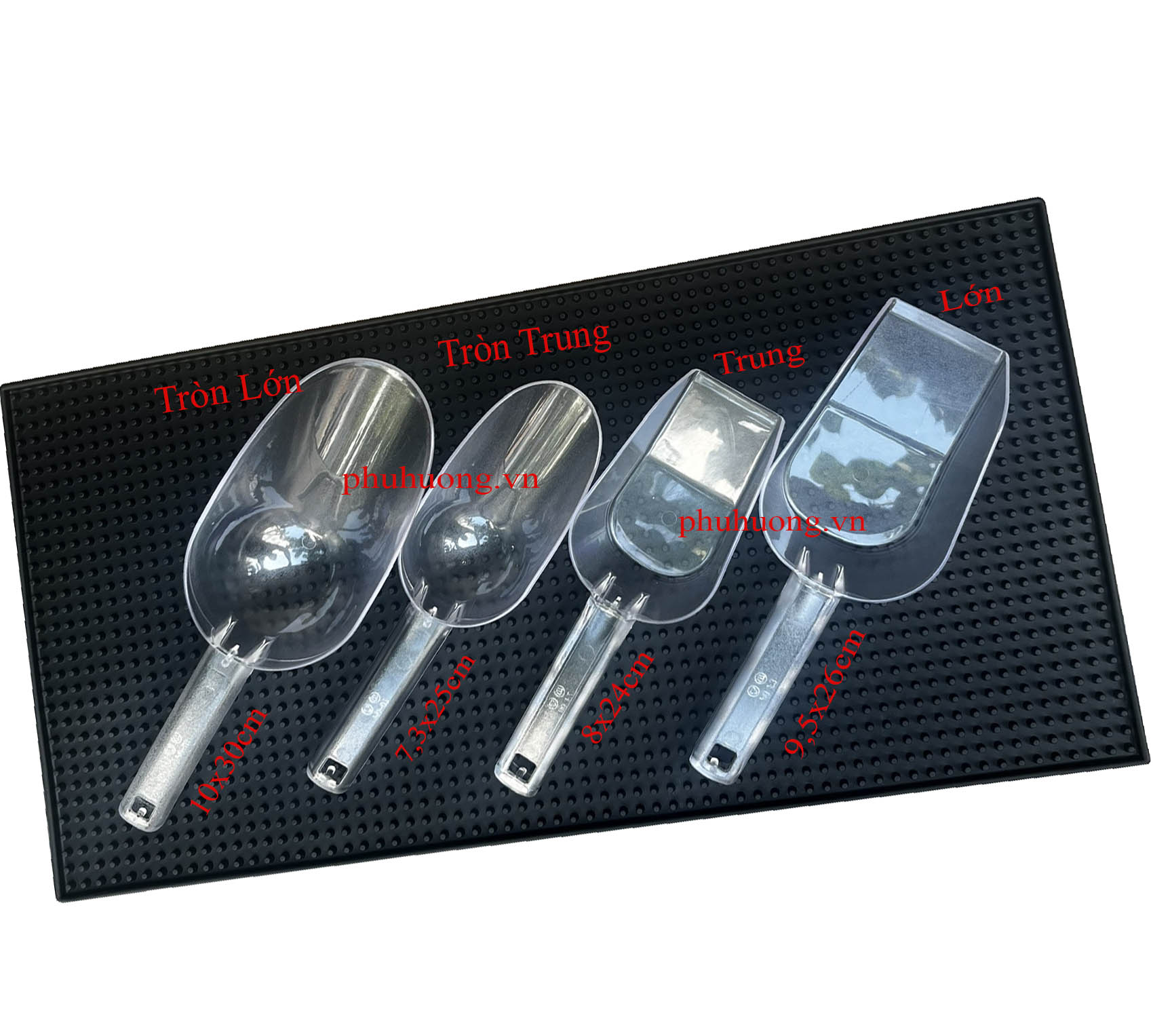 Xúc đá nhựa trung (7,3x25cm - Tròn)