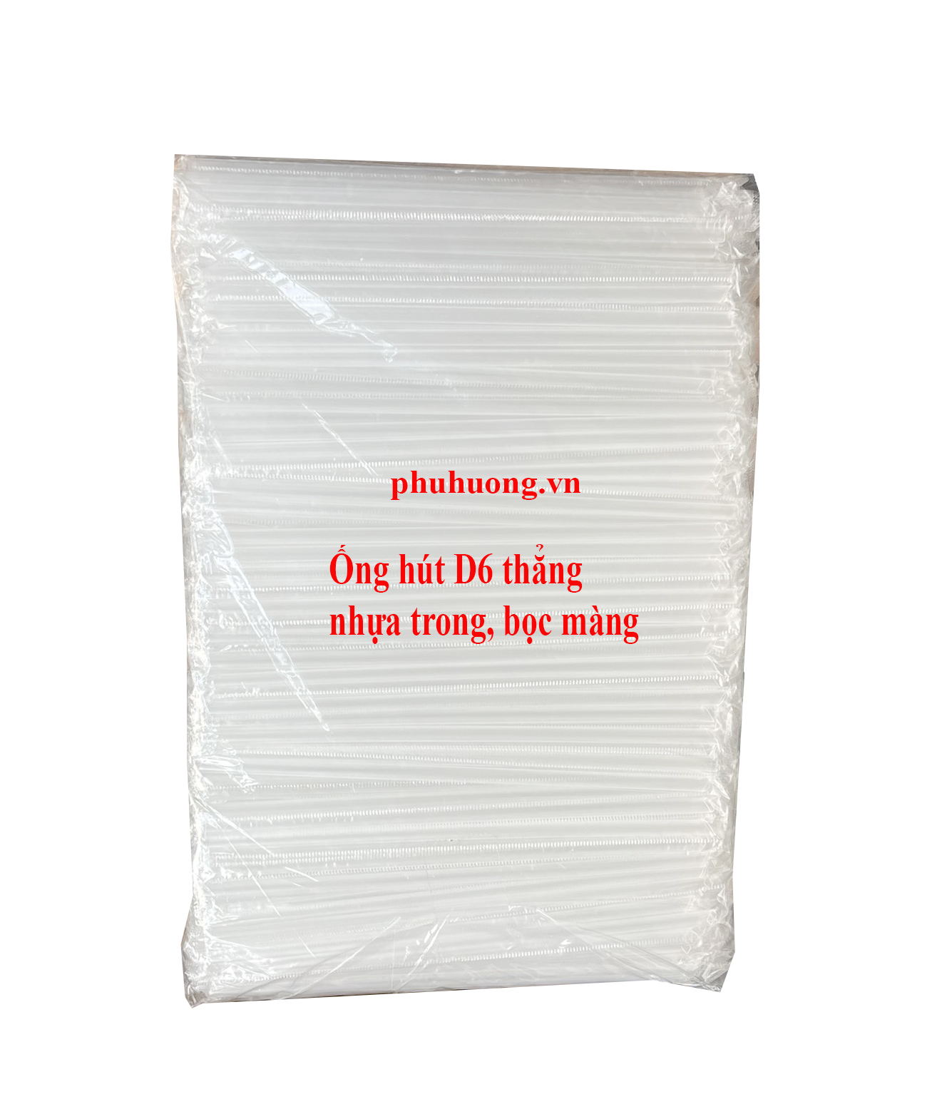 Ống hút D6 thẳng trong có màng 500g/bịch