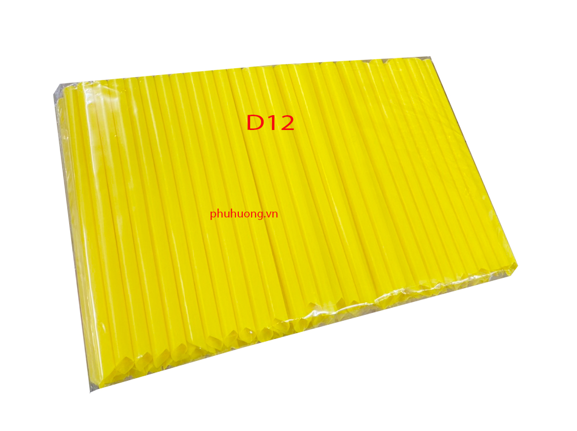 Ống hút trân châu D12 màu vàng 500g