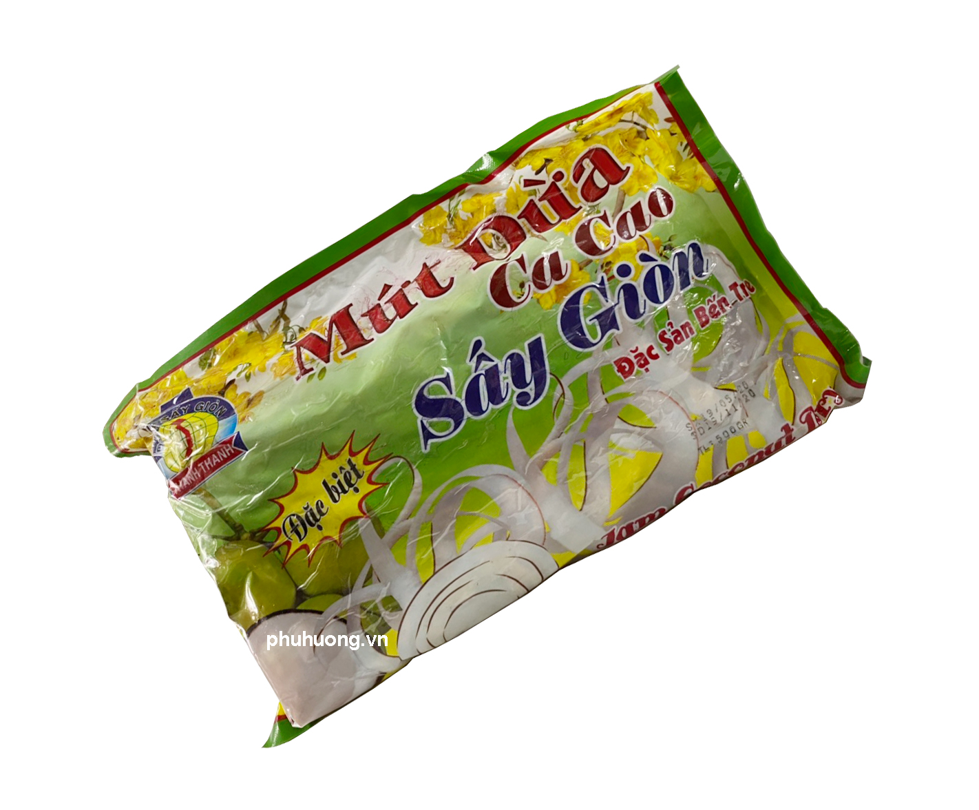 Mứt dừa sấy giòn Thanh Thanh Bến Tre 500g