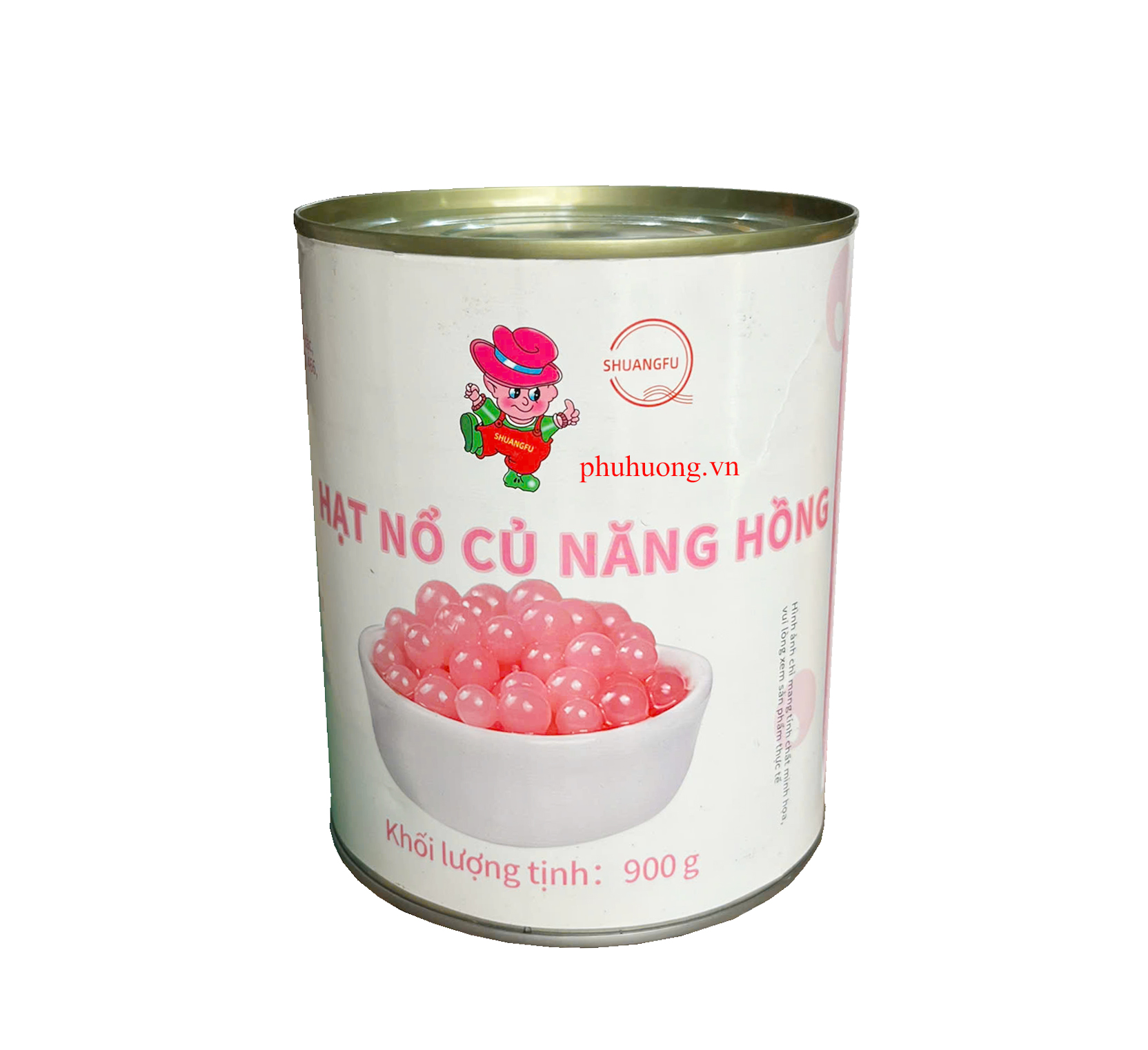 Hạt nổ củ năng 900gr - SHUANGFU - HỒNG