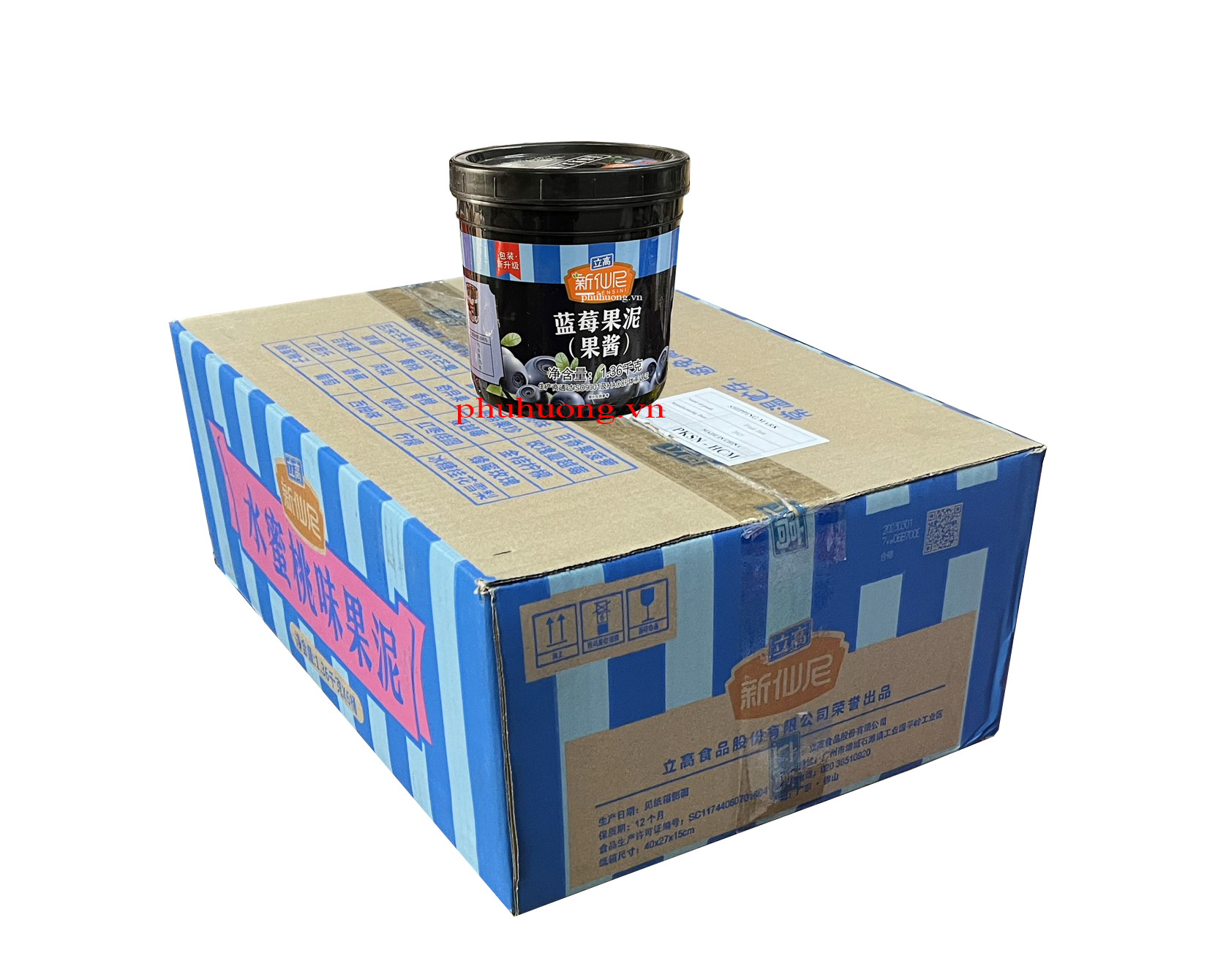 Mứt Sensini việt quất 1.36kg - Thùng 6 hũ