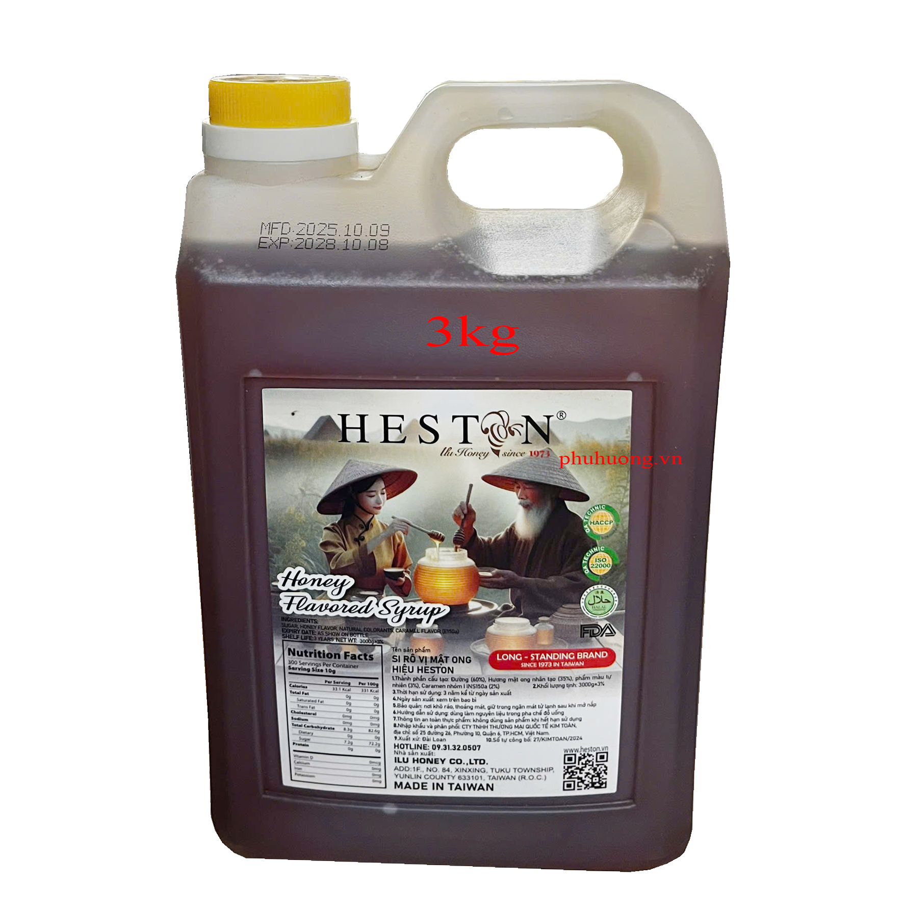 Mật ong Heston can 3kg