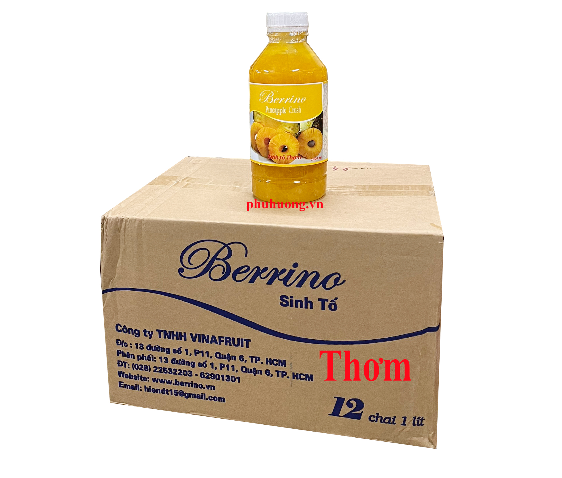 Sinh tố Berrino thơm - Thùng 12 chai