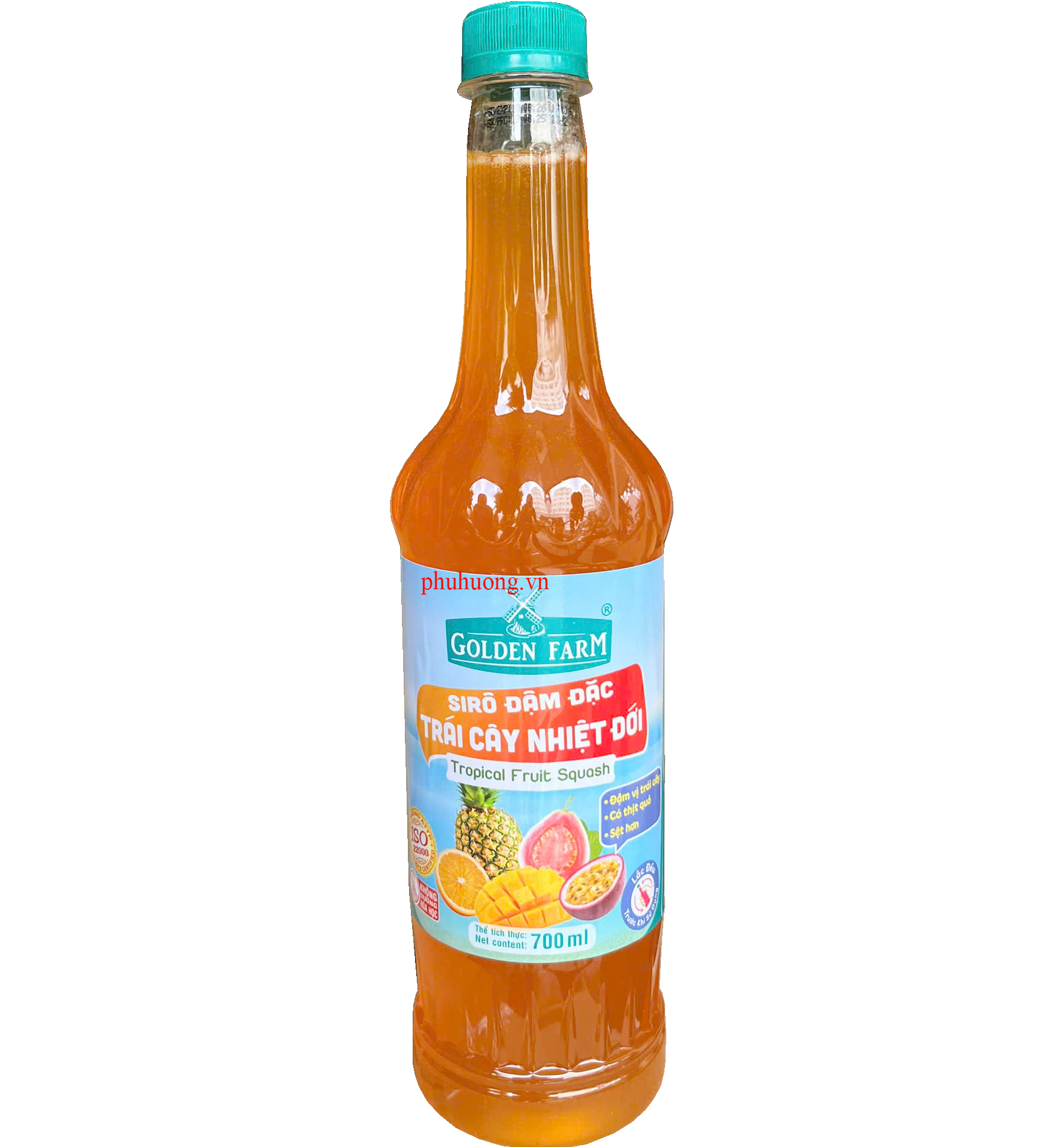 Siro TRÁI CÂY NHIỆT ĐỚI ĐẬM ĐẶC Golden Farm 700ml