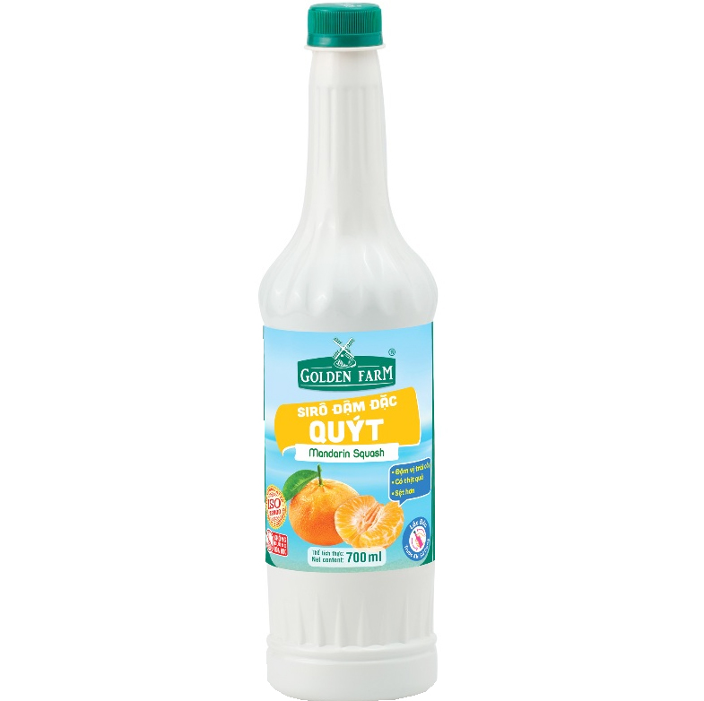 Siro Quýt đậm đặc - Golden Farm 700ML