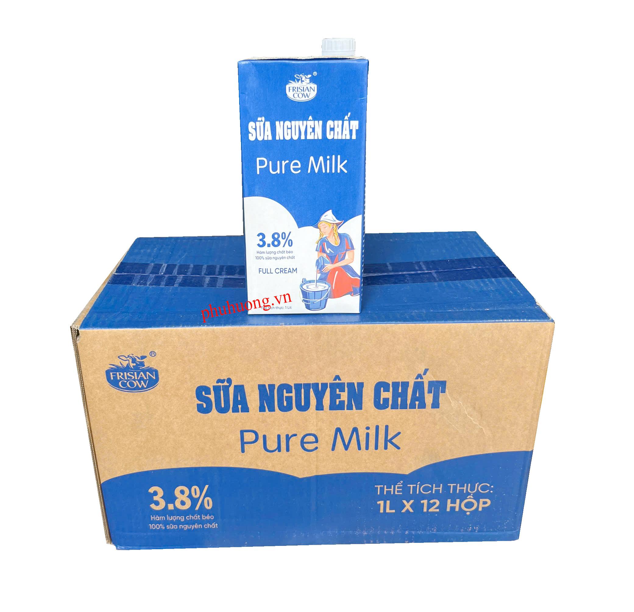 Sữa tươi Pure milk 1 lít - thùng 12 hộp
