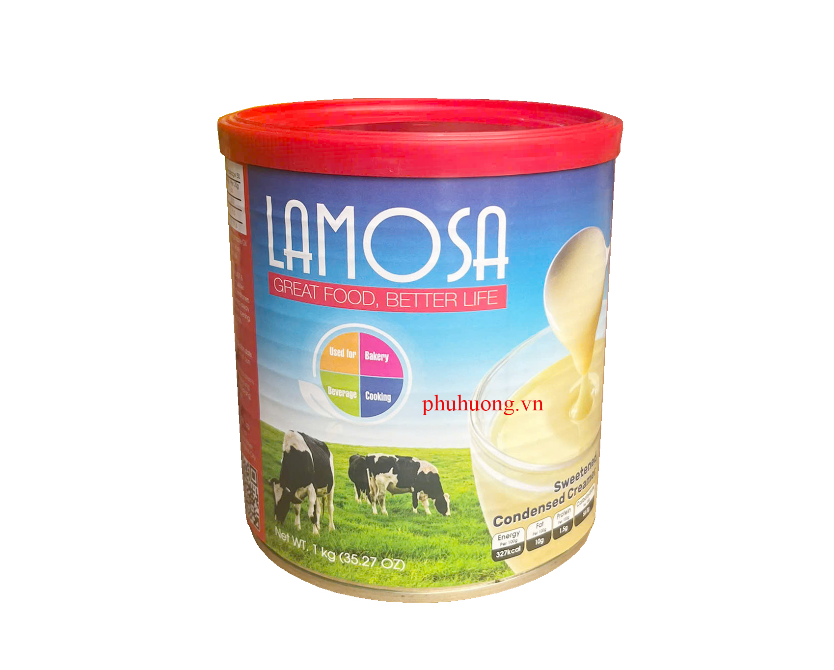 Kem đặc có đường LAMOSA 1kg - THÙNG 24 LON