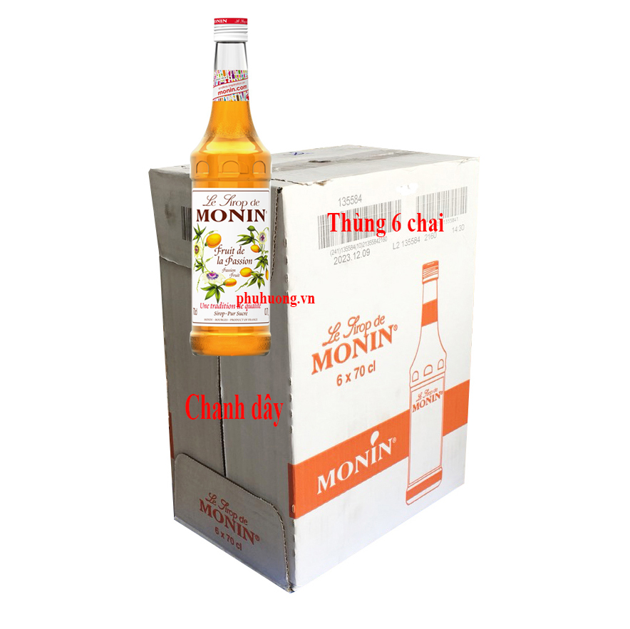 Syrup monin chanh dây - Thùng 6 chai