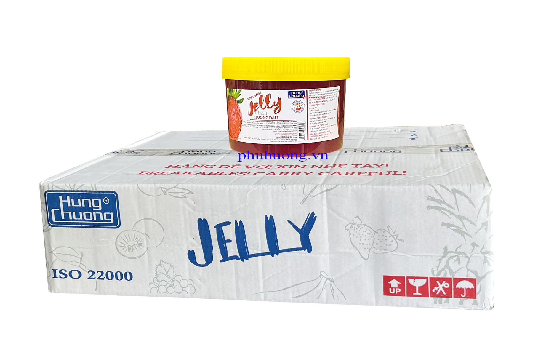 Thạch Hùng Chương hương dâu 2,2kg - Thùng 6 hũ