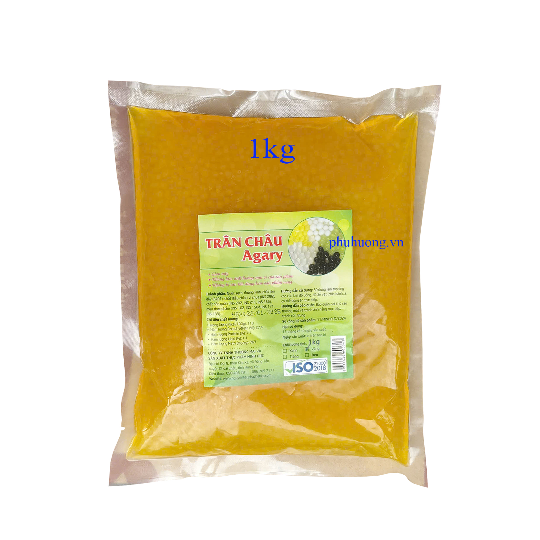 Trân châu rong nho - VÀNG 1KG (trứng cá hồi)
