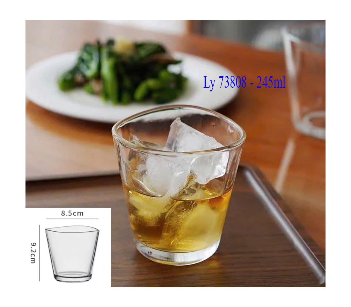 Ly thủy tinh 73808 - 245ml
