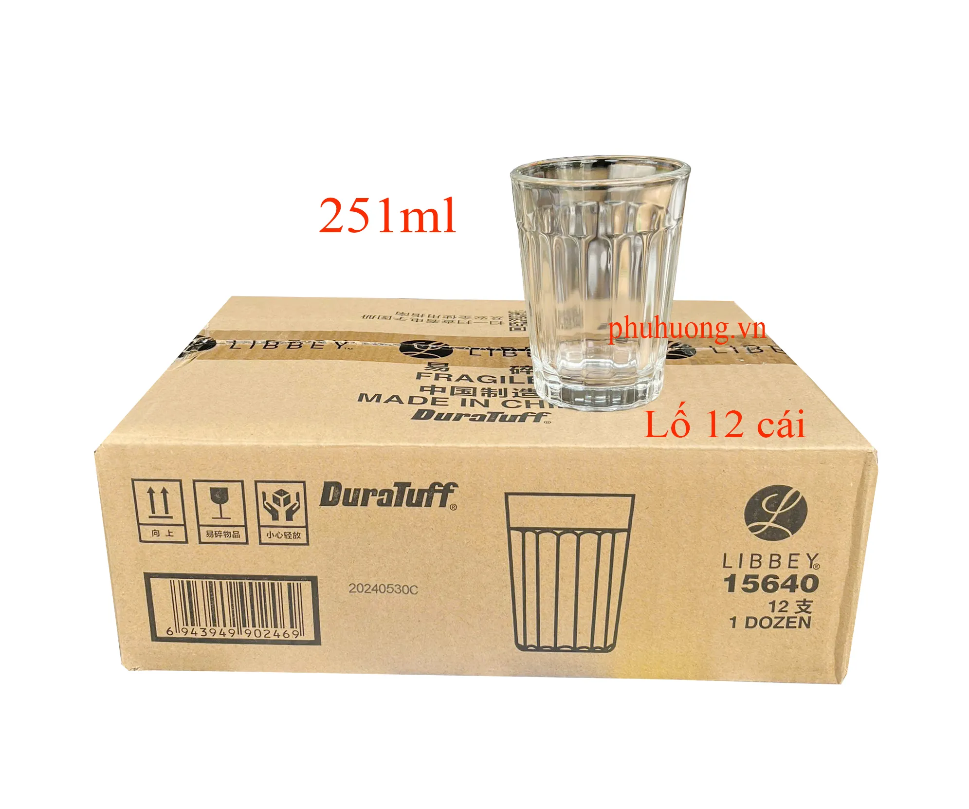 Ly thủy tinh Libbey No.15640 - 251ml - LỐ 12 CÁI