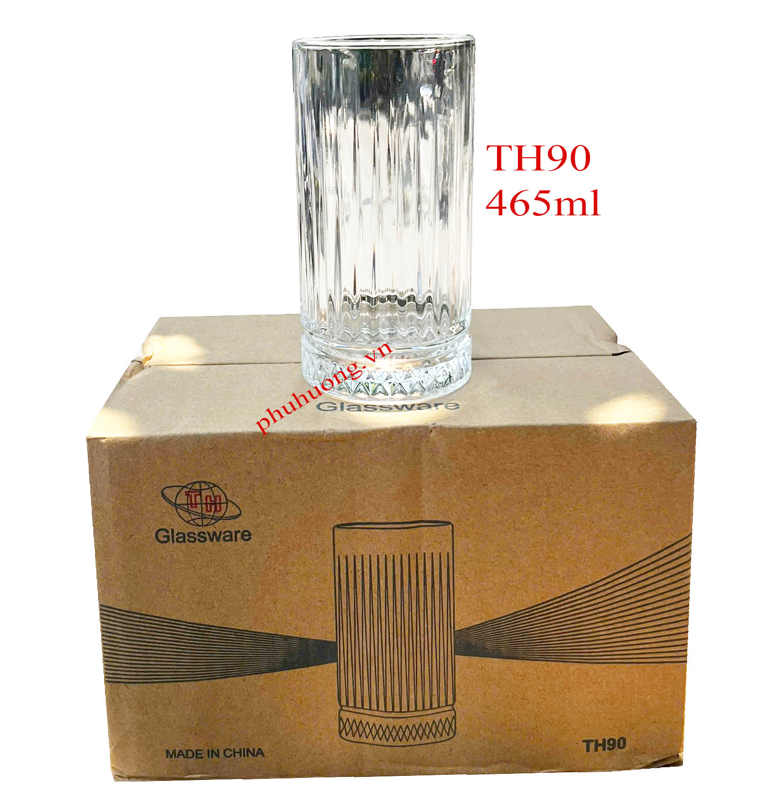 Ly thủy tinh không quai 465ml (TH90)