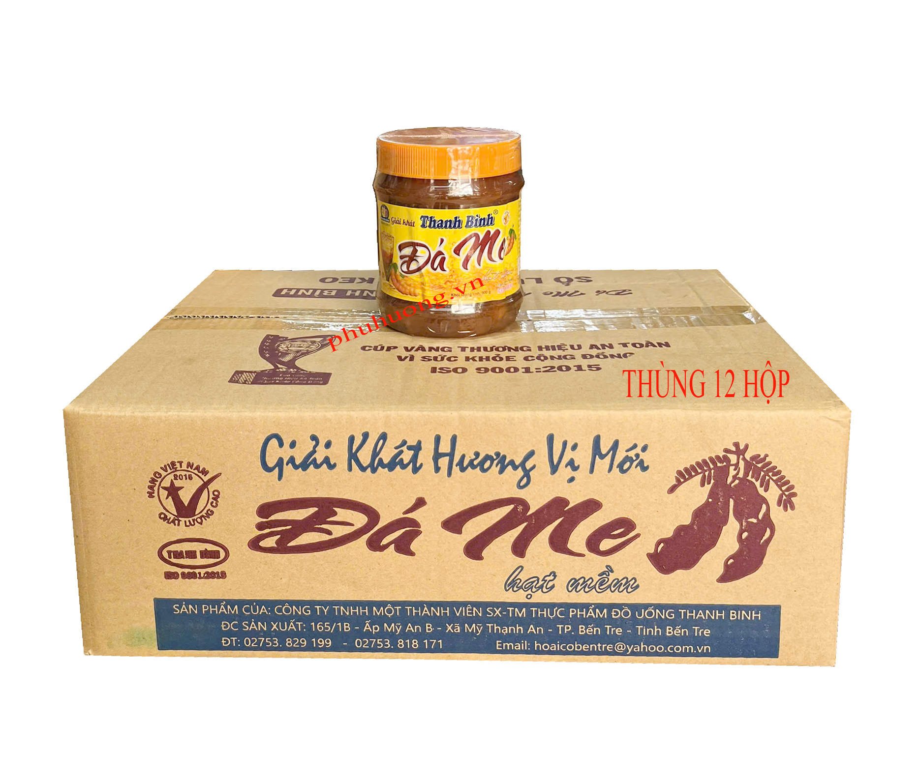 Đá me Thanh Bình 900g - Thùng 12 hũ