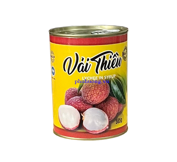 Vải ngâm nước đường lon nhãn vàng CLB 565g