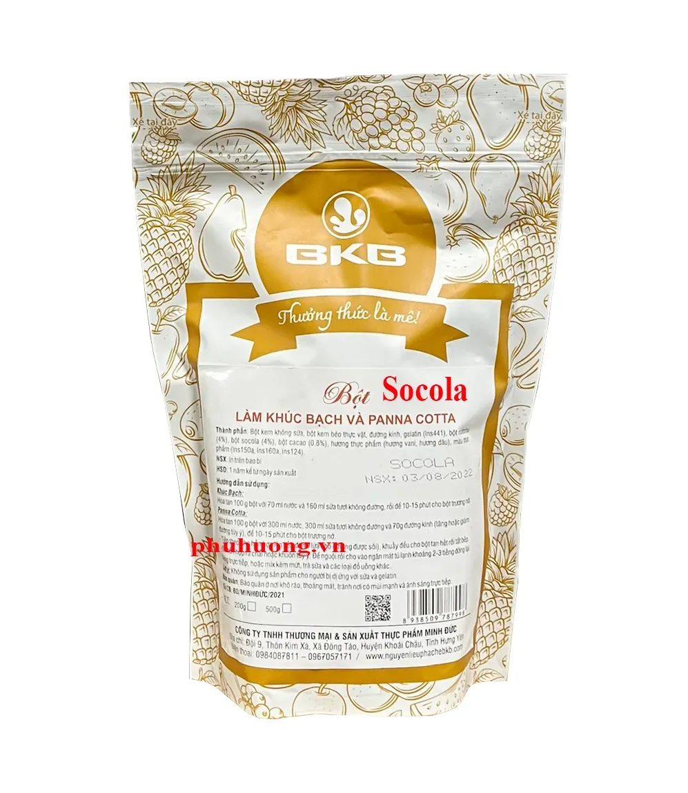 Bột làm khúc bạch vị socola BKB*40*500g