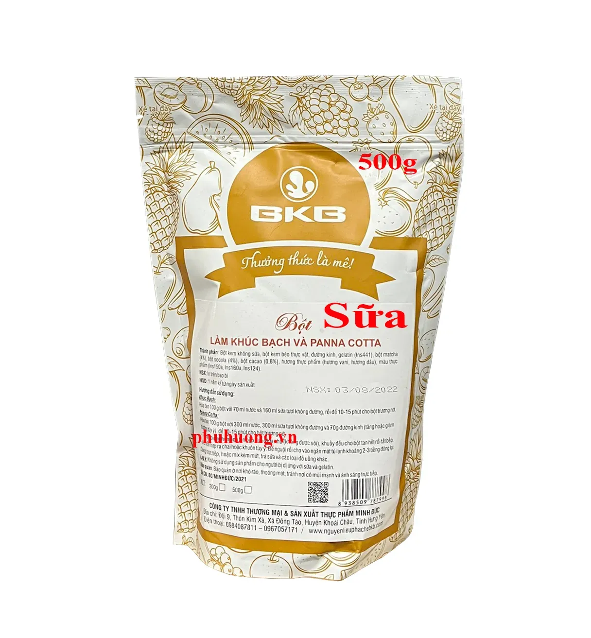 Bột làm khúc bạch vị sữa BKB*40*500g