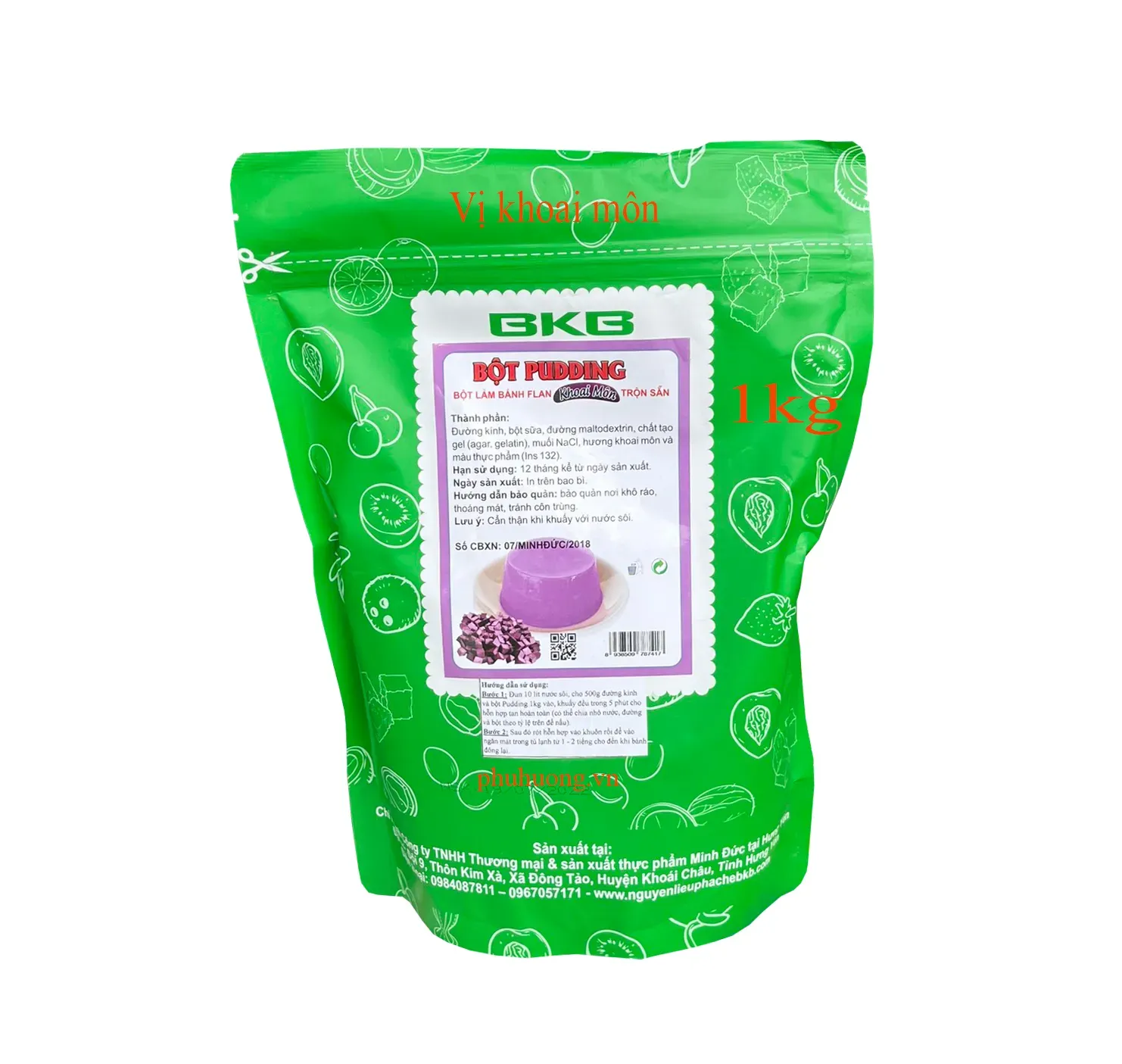 Bột pudding BKB vị khoai môn 1kg