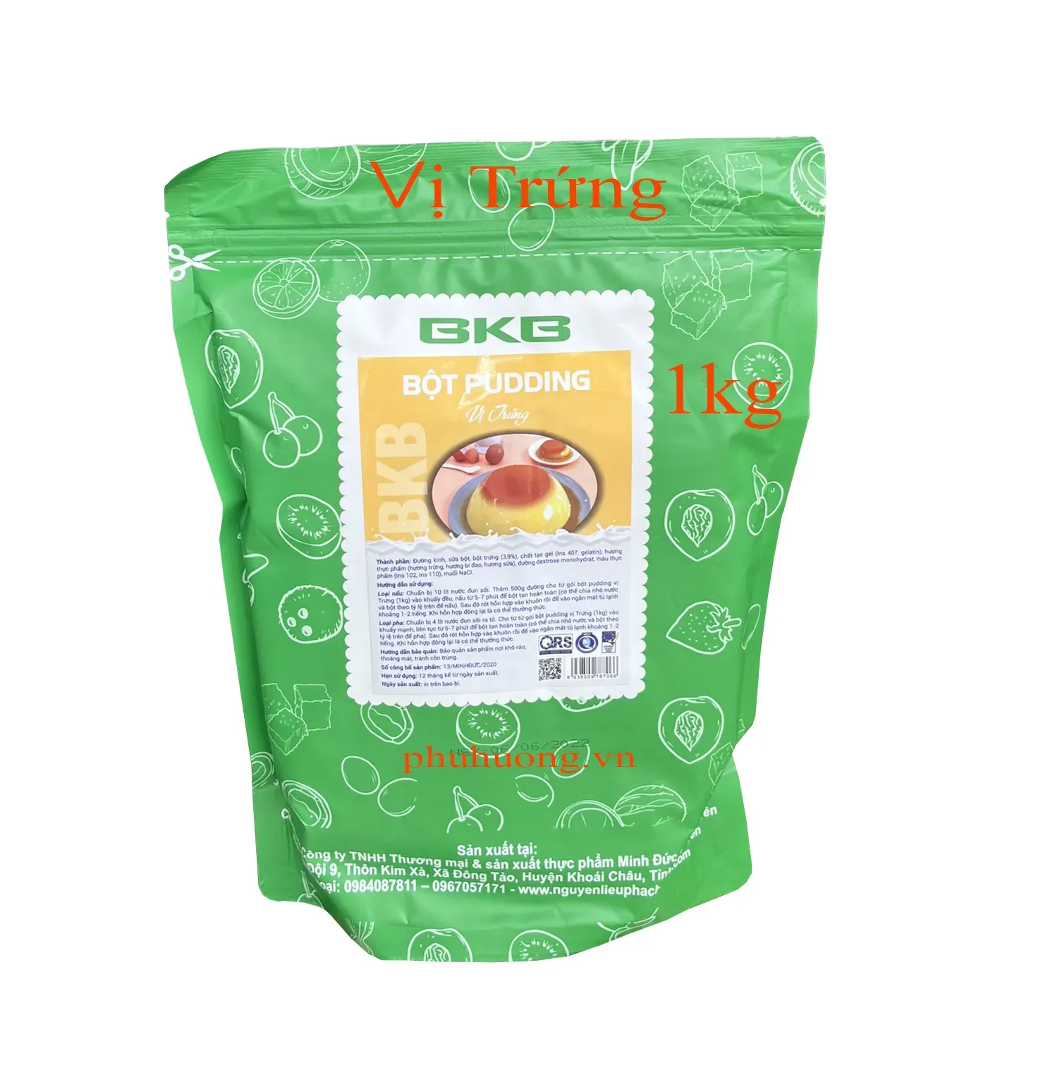 Bột pudding BKB vị trứng 1kg