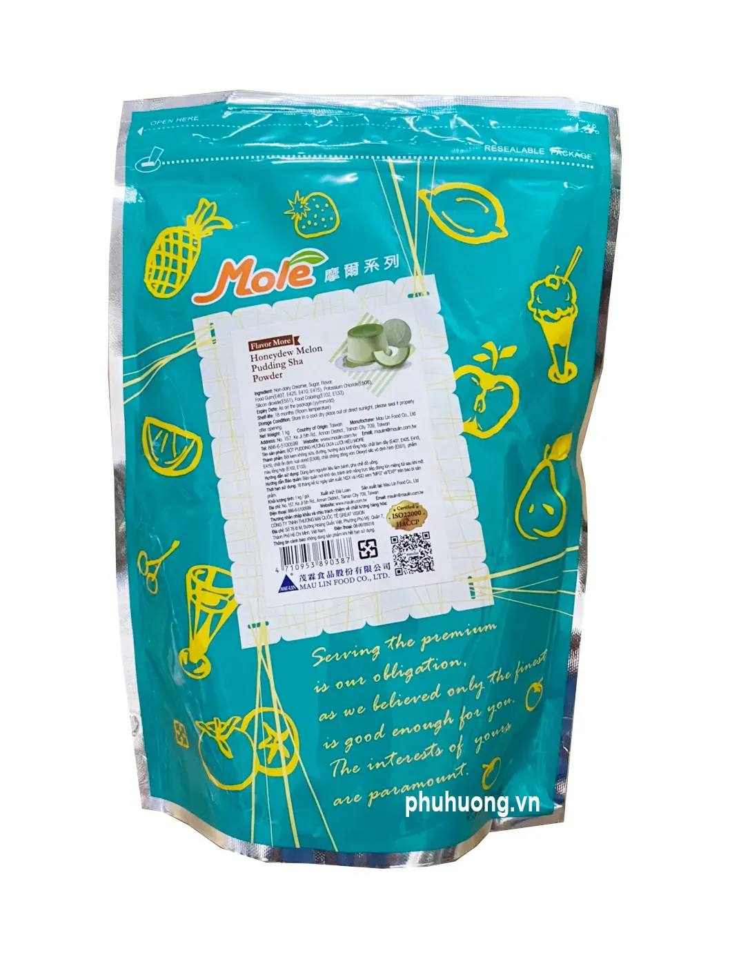 Bột Pudding MOLE dưa lưới - 1 kg